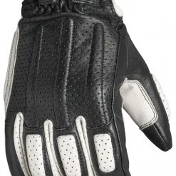 RSD Apparel Summer Gloves Roland Sands Rourke Gloves - Black/White
